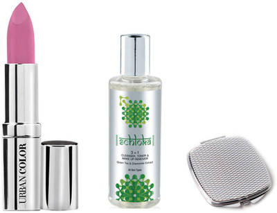 

Modicare CREME GLAM LIPSTICK WITH 3 IN 1 CLEANSER-TONER-MAKEUP-REMOVER & COMPACT MIRROR(Set of 3)