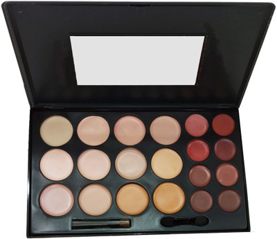 

One Personal Care 20 Colors Professional Contouring Palette | Camouflage Foundation With Face Corrector, Highlighter Shades & Concealer(Multicolor (9480 Series))