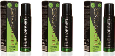 

HUE HOFFNER KIMAYA No Gas Deodorant combo(pack of 3) Deodorant Spray - For Men(360 ml, Pack of 3)