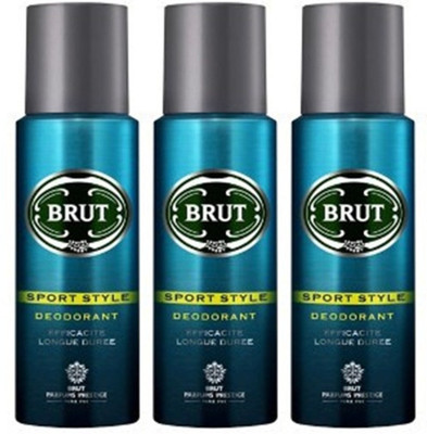

Brut Deodorant SPORT Body Spray - For Men(600 ml, Pack of 3)