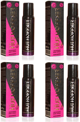 

HUE HOFFNER AAKARSH No Gas Deodorant combo(pack of 4) Deodorant Spray - For Men(480 ml, Pack of 4)