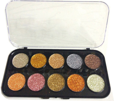 

AuraSkin glitter eye shadow palette makeup kit 33 g(multi color)