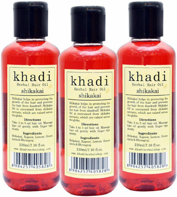 

Vagad's Khadi khadi herbal shikakai Hair Oil(210 ml)