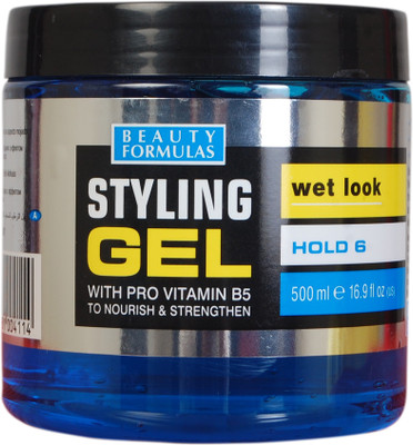 

Beauty Formulas Styling Gel Wet Look with Blue Provitamin B5 Gel(500 ml)