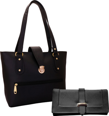 

Lady bar Shoulder Bag(Black)