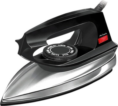 

Mclaurin Non Stick Coated Plate Dry Iron(Silver, Black), Black;silver