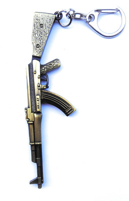 

HatsOff Stylish AK-47 Gun Design Key chain Also use as Home or Car Decorative Key Chain