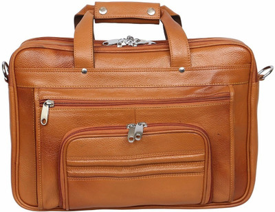 

Hidekin 15 inch Expandable Laptop Messenger Bag(Tan)