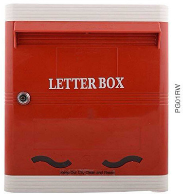 

Lamba's PG01RW Wall Mounted Mailbox(Red / White)