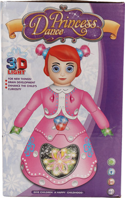 

Anvi ANG Dancing Dora Doll with 3D Lighting and Music Rotates 360 Degree(Pink)
