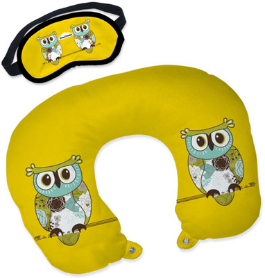 

Right travel pillow /eye mask Neck Pillow & Eye Shade(yellow, orange, blue)