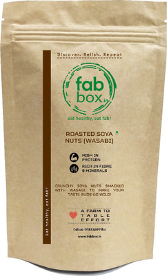 

FabBox Roasted Wasabi Flavoured Soy Nuts(140 g, Pouch)