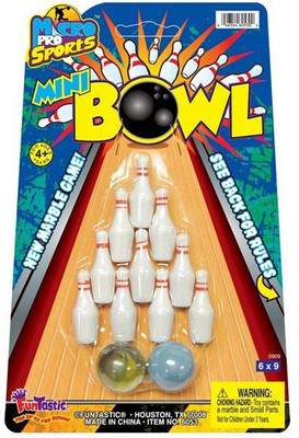 

Wonder Star Presents Plastic Mini Bowling Game Set (10 Bottles & 2 Balls) White Color(Multicolor)