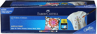 

Faber-Castell Acrylic Color Bottle(Set of 12, Assorted)