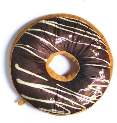 

Babyoodles Printed with 3D Pattern Donut Pillow Pack of 1(Multicolor)