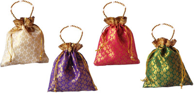

style and culture Brocade potli Potli(Multicolor)