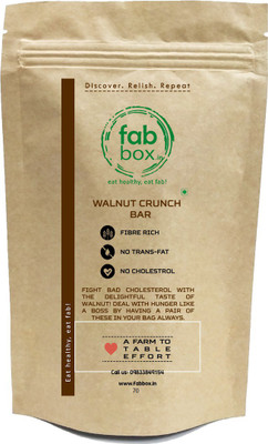 

FabBox Walnut Crunch Bar Protein Bars(70.0 g, walnut)