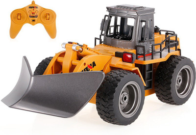 

SI Mud / Snow Sweeper Engineering Big heavy Truck 6 channel RC Car Kids Toys Gift with 2.4 GHz remote and metal plate(Yellow)