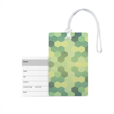 

100yellow Luggage Tags- Printed High Quality Gloss Finish PVC Travel/Bag Tag with Silicon Strap- Ideal For Travel Luggage Tag(Multicolor)
