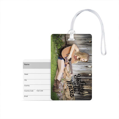 

100yellow Luggage Tag- Printed High Quality Gloss Finish PVC Travel/Bag Tag with Silicon Strap- Ideal For Gift Luggage Tag(Multicolor)