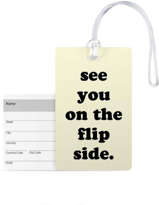 

100yellow Luggage Tags- Printed High Quality Gloss Finish PVC Travel/Bag Tag with Silicon Strap- Ideal For Travel Luggage Tag(Multicolor)