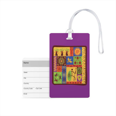 

100yellow Luggage Tags- Printed High Quality Gloss Finish PVC Travel/Bag Tag with Silicon Strap- Ideal For Travel Luggage Tag(Multicolor)