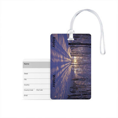 

100yellow Luggage Tag- Natural Scenery Printed Designer Luggage Travel Baggage Tags with Silicon Strap- Ideal For Travel Luggage Tag(Multicolor)