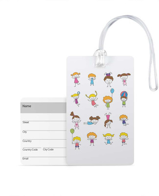 

100yellow Luggage Tags- Printed High Quality Gloss Finish PVC Travel/Bag Tag with Silicon Strap- Ideal For Travel Luggage Tag(Multicolor)