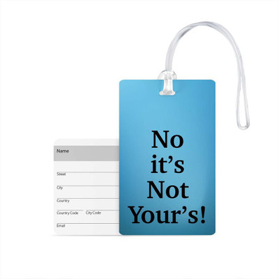 

100yellow Luggage Tags- Printed High Quality Gloss Finish PVC Travel/Bag Tag with Silicon Strap- Ideal For Travel Luggage Tag(Multicolor)
