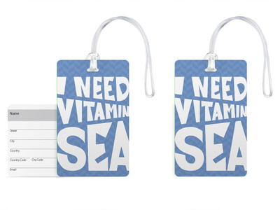 

100yellow Luggage Tags- Quote Printed High Quality PVC Bag Tag with Silicon Strap- Ideal For Travel-Pack Of 2 Luggage Tag(Multicolor)