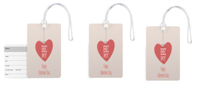 

100yellow Luggage Tags- Quotes Printed High Quality PVC Tag with Silicon Strap- Ideal For Gift-Pack Of 3 Luggage Tag(Multicolor)