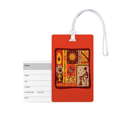 

100yellow Luggage Tags- Printed High Quality Gloss Finish PVC Travel/Bag Tag with Silicon Strap- Ideal For Travel Luggage Tag(Multicolor)