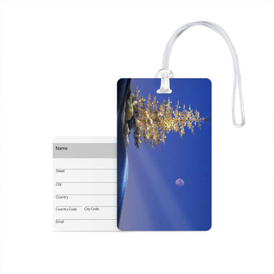 

100yellow Luggage Tag- Natural Scenery Printed Designer Luggage Travel Baggage Tags with Silicon Strap- Ideal For Travel Luggage Tag(Multicolor)