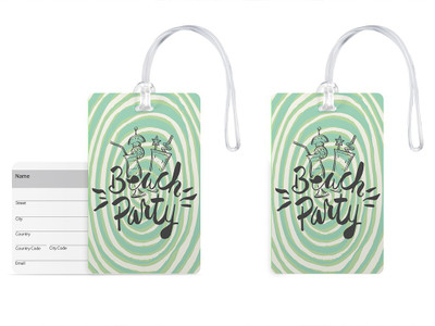 

100yellow Luggage Tags- Quote Printed High Quality PVC Bag Tag with Silicon Strap- Ideal For Travel-Pack Of 2 Luggage Tag(Multicolor)