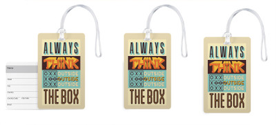 

100yellow Luggage Tags- Inspirational Printed Gloss Finish PVC Bag Tag with Silicon Strap- Ideal For Travel-Pack Of 3 Luggage Tag(Multicolor)