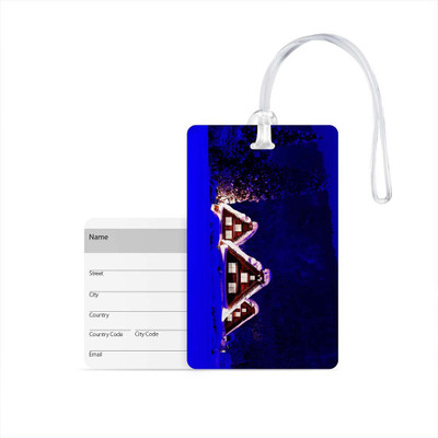 

100yellow Luggage Tag- Natural Scenery Printed Designer Luggage Travel Baggage Tags with Silicon Strap- Ideal For Travel Luggage Tag(Multicolor)