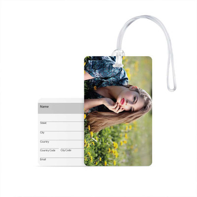 

100yellow Luggage Tag- Printed High Quality Gloss Finish PVC Travel/Bag Tag with Silicon Strap- Ideal For Gift Luggage Tag(Multicolor)