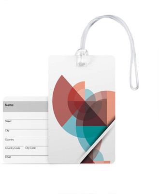 

100yellow Luggage Tags- Printed High Quality Gloss Finish PVC Travel/Bag Tag with Silicon Strap- Ideal For Travel Luggage Tag(Multicolor)