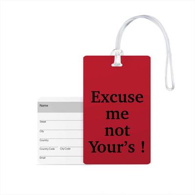 

100yellow Luggage Tags- Printed High Quality Gloss Finish PVC Travel/Bag Tag with Silicon Strap- Ideal For Travel Luggage Tag(Multicolor)