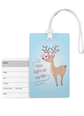 

100yellow Luggage Tags- Printed High Quality Gloss Finish PVC Travel/Bag Tag with Silicon Strap- Ideal For Travel Luggage Tag(Multicolor)