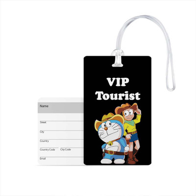 

100yellow Luggage Tags- Printed High Quality Gloss Finish PVC Travel/Bag Tag with Silicon Strap- Ideal For Travel Luggage Tag(Multicolor)