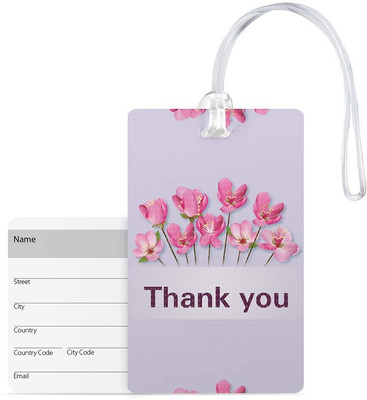 

100yellow Luggage Tags- Printed High Quality Gloss Finish PVC Travel/Bag Tag with Silicon Strap- Ideal For Travel Luggage Tag(Multicolor)