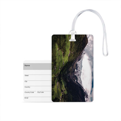 

100yellow Luggage Tag- Nature Scenery Printed High Quality PVC Travel/Bag Tag with Silicon Strap- Ideal For Gift Luggage Tag(Multicolor)