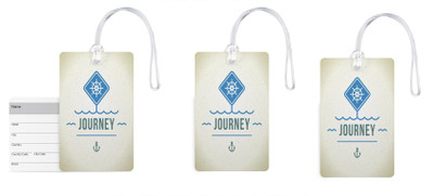 

100yellow Luggage Tags- Journey Print High Quality Gloss Finish PVC Bag Tag with Silicon Strap- Ideal For Travel-Pack Of 3 Luggage Tag(Multicolor)