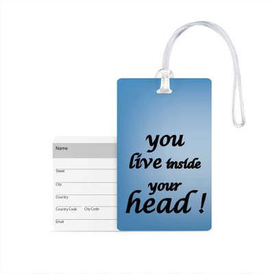 

100yellow Luggage Tags- Printed High Quality Gloss Finish PVC Travel/Bag Tag with Silicon Strap- Ideal For Travel Luggage Tag(Multicolor)