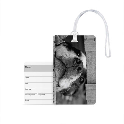 

100yellow Luggage Tag- Animal Printed High Quality PVC Travel/Bag Tag with Silicon Strap- Ideal For Gift Luggage Tag(Multicolor)