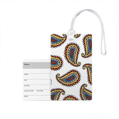 

100yellow Luggage Tags- Printed High Quality Gloss Finish PVC Travel/Bag Tag with Silicon Strap- Ideal For Travel Luggage Tag(Multicolor)