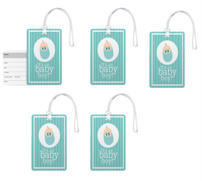 

100yellow Luggage Tags- Designer Printed PVC Bag Tag with Silicon Straps Address Label-Pack Of 5 Luggage Tag(Multicolor)