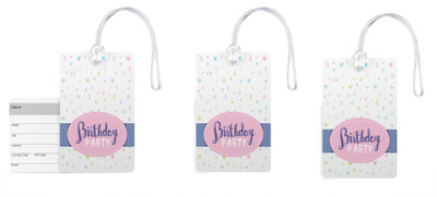 

100yellow Luggage Tag- Birthday Party Printed High Quality PVC Travel/Bag Tag with Silicon Strap-100yellow-Pack Of 3 Luggage Tag(Multicolor)