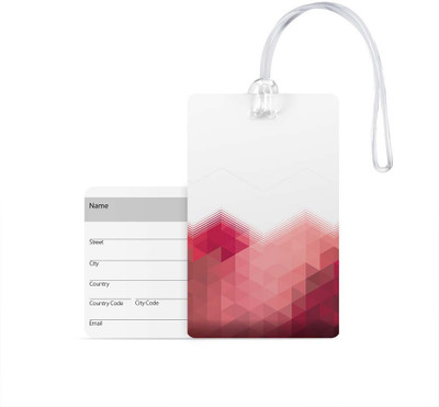

100yellow Luggage Tags- Printed High Quality Gloss Finish PVC Travel/Bag Tag with Silicon Strap- Ideal For Travel Luggage Tag(Multicolor)